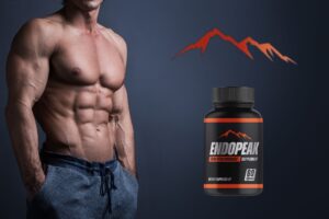 T shirtless man with EndoPeak supplement