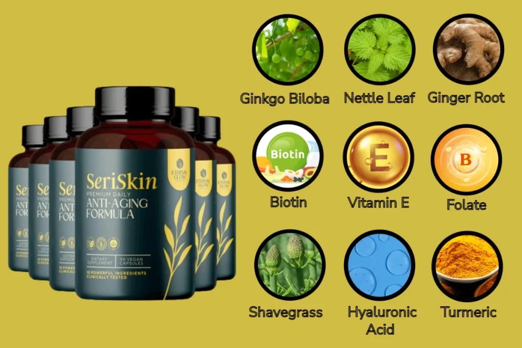 seriskin product with its ingredients