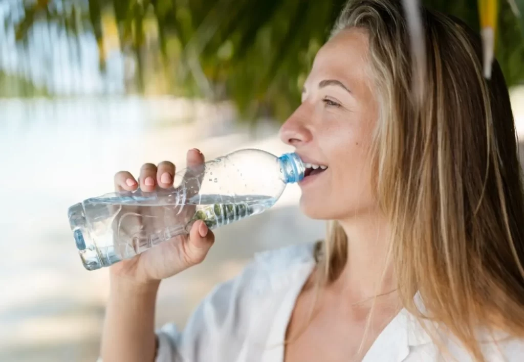 Woman enjoying their sunny holiday