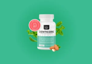 DentiCore product on green background