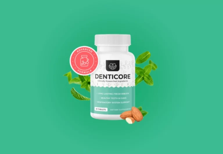 DentiCore product on green background