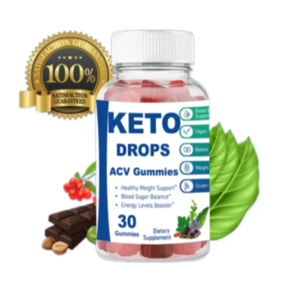 KETO DROPS + ACV GUMMIES product bottle