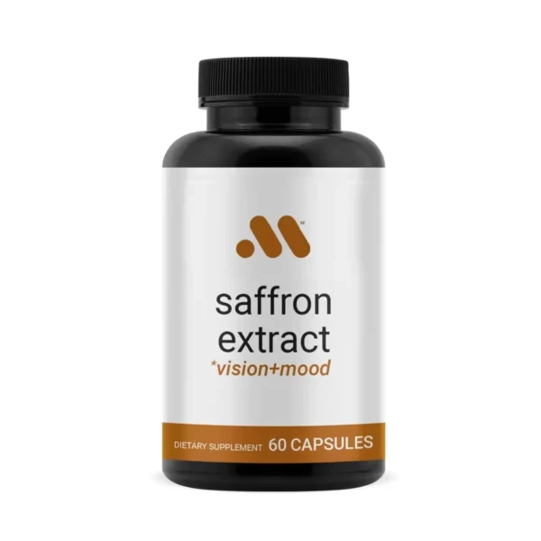 Saffron extract product bottle