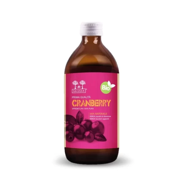 Salugea 100% Pure Organic Cranberry Juice product bottle