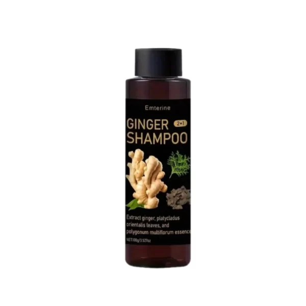 Ginger shampoo product bottle