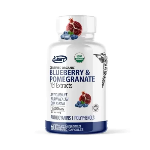 Organic Blueberry Pomegranate Supplement product bottle