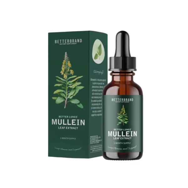 Mullein Drops for Lungs product bottle